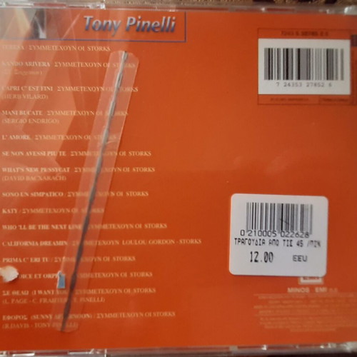 Tony Pinelli & the Storks CD like new, Tragoudia Apo Tis 45 Strofes