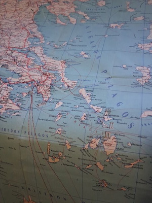 Χάρτης Αθήνας Ελλάδας 1969