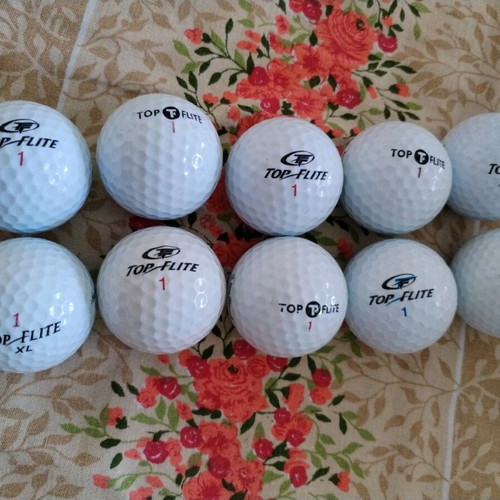 Top Flite golf balls 10 pieces new, white