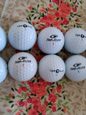 Top Flite golf balls 10 pieces new, white