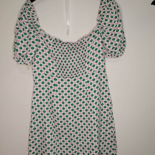 Mini dress tunic Glamorous Collection new, white with pink-green floral