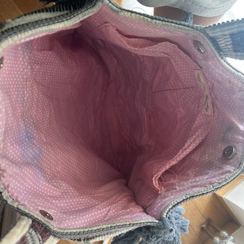 Electra’s Workshop large blue kourelou bag
