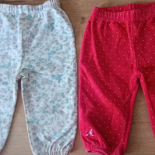 Baby pants for girls 6-9 months like new, pack of 4