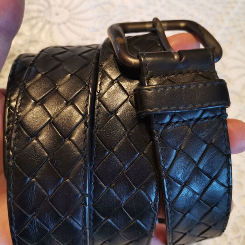 Bottega Veneta leather belt, authentic, black, size 105