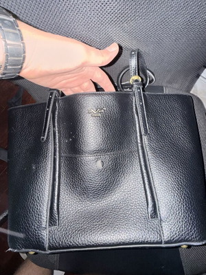 Verde women's shoulder bag, black