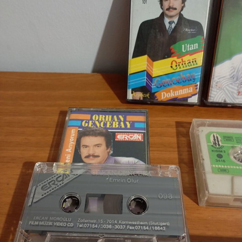 Turkish cassette tapes like new, set of 8 rare collectible