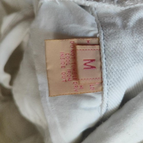 Evisu Donna white denim overall size M like new