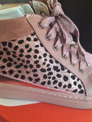 Garvalin ankle boots size 35 like new, pink with side zipper