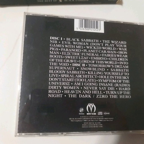 The Best of Black Sabbath 2-CD set used, metal genre