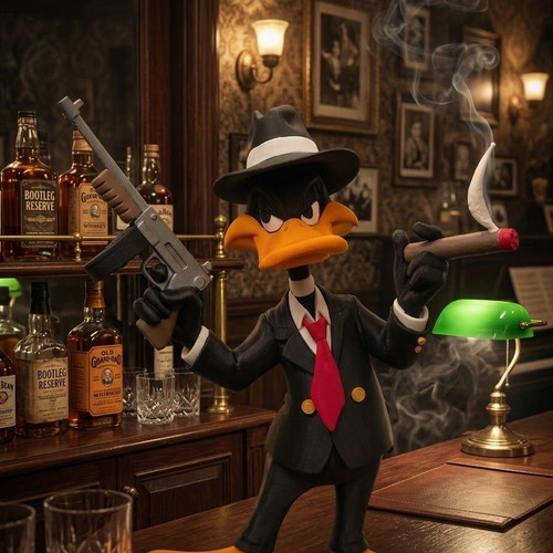 Daffy Duck The Gangster 3D figure made to order