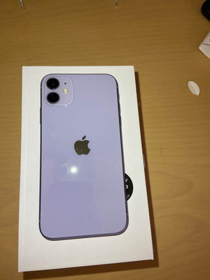 iPhone 11 64GB σαν καινούργιο, μωβ, με κουτί και θήκη Mobilfox