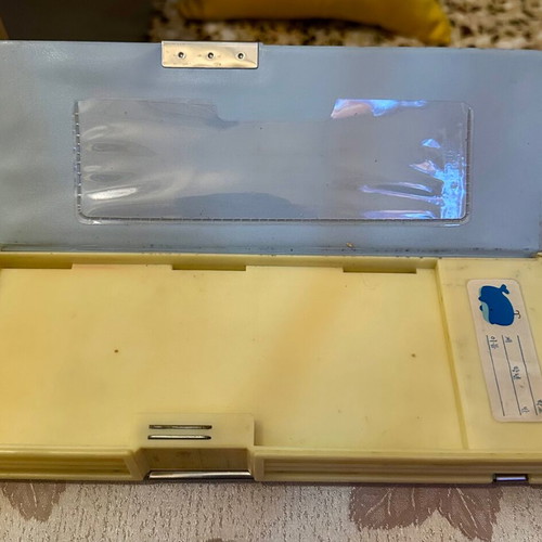 Vintage school pencil case 80s used, fully functional