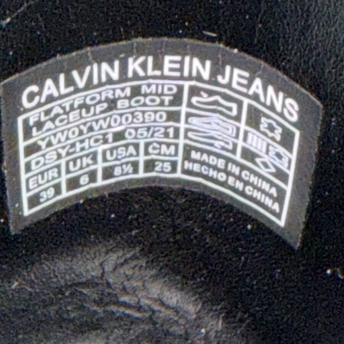 Calvin Klein Jeans boots No39 like new, black