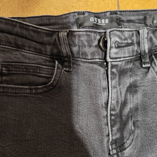 Guess jeans slim fit tube size 25 like new black gray