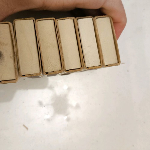 Matchboxes used, pack of 6, 1965-1980