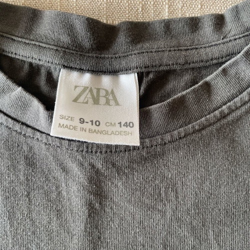 Zara T-shirt for girls like new, gray, age 9-10