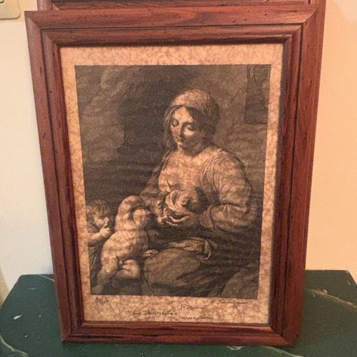 Picture frame used with glass front