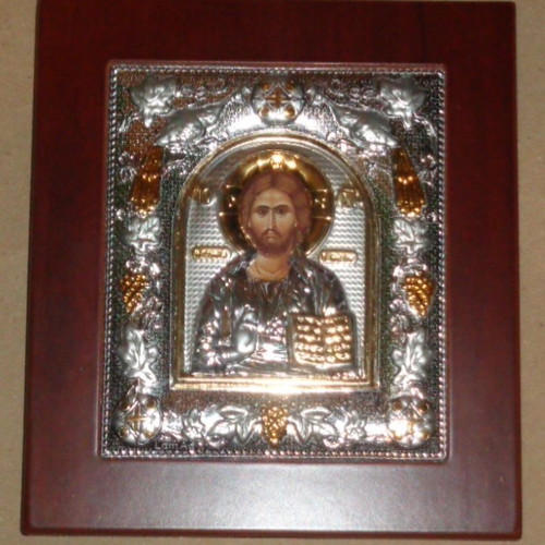 Christian Silver-Plated Icon Jesus Christ 950 New