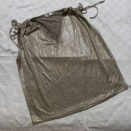 Vintage metallic sleeveless blouse size M, like new