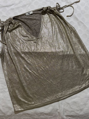Vintage metallic sleeveless blouse size M, like new
