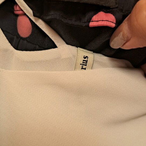 Satin skirt Zara with polka dots and white top Stradivarius like new
