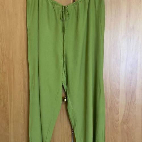 H&M wide-leg pants new, green, size XL