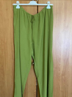 H&M wide-leg pants new, green, size XL