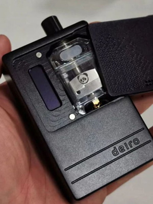 SXK Delro Style 60W DNA 60 Chip 2200mAh TC VW AIO Mod Kit used, black with RBA and BORO Tank