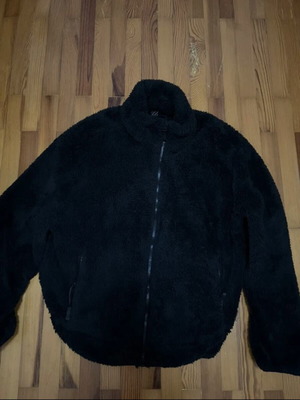 Faux Fur Coat Pull & Bear like new, black, size L