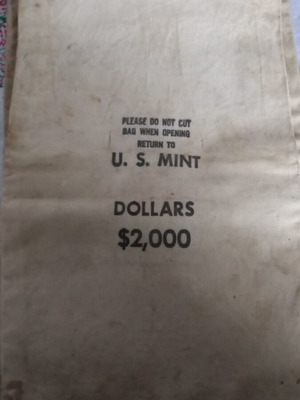 Vintage U.S. Mint Denver Coin Bag 1978 used