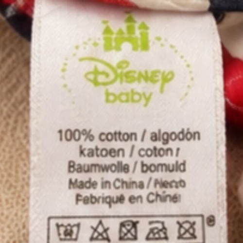 Disney Baby Checked Shirt 23 Months Mickey Mouse 100% Cotton like new