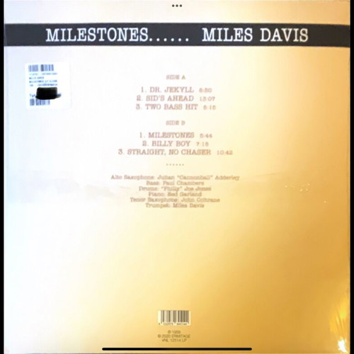 Miles Davis Milestones LP new, jazz