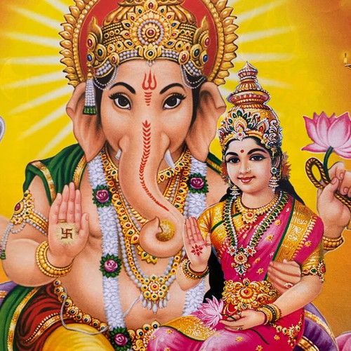 India Hindu gods posters set of 3, new