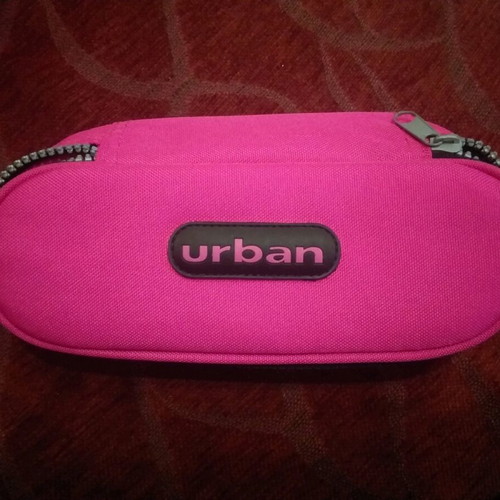 Urban pink pencil case used