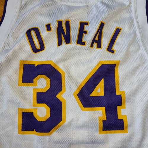 Los Angeles Lakers Jersey Champion Kids vest used with O'Neal 34