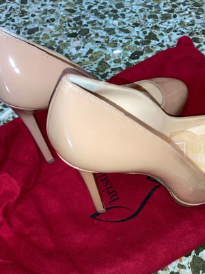 Γόβες Christian Louboutin Nude Patent 37.5 Καινούργιες Δερμάτινες