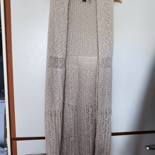 Attrattivo knitted summer vest used, beige, size S