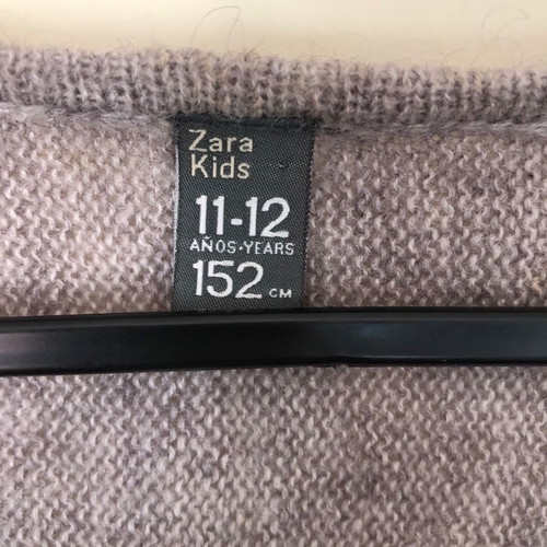 Zara kids cardigan used, grey, size 146 cm