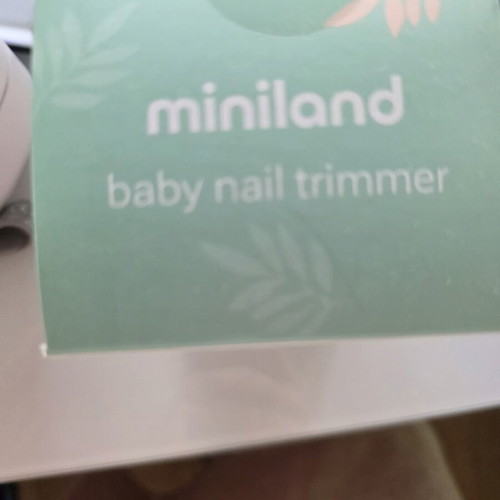 Miniland Baby Nail Trimmer electric with 6 heads, new