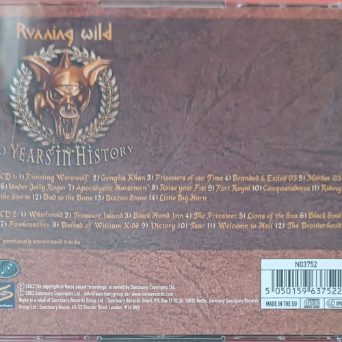 Running Wild 20 Years in History CD used, metal