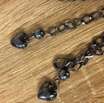 Metal adjustable black belt