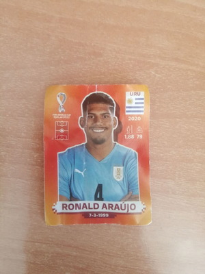 Ronald Araujo #4 αυτοκόλλητα Panini FIFA World Cup Qatar 2022 μεταχειρισμένα