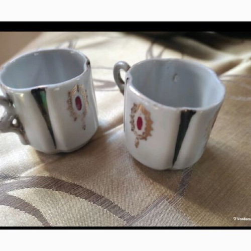 Limoges small coffee cups used, 1950s, set of 2