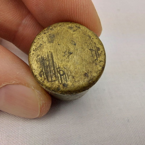 Old bronze scale weight 50 g used