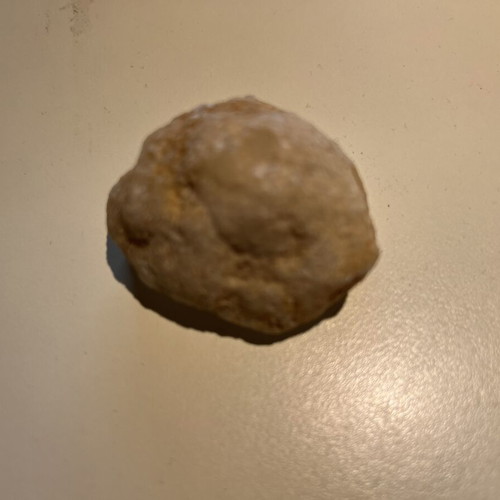 Quartz geode used with bright white color