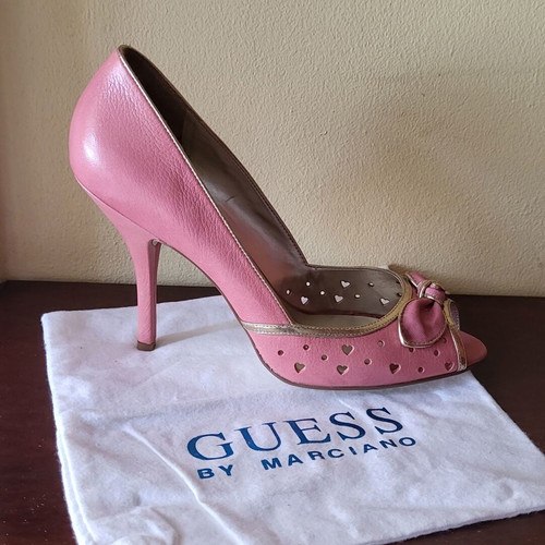 Guess Peep Toe Heels Size 41 New Coral