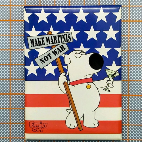 Family Guy fridge magnet like new with USA flag