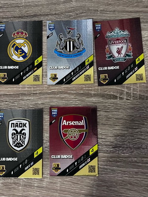 FIFA Adrenalyn 2024 different badges new from the collection