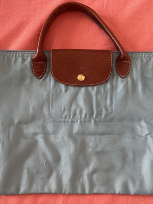 Longchamp Le Pliage Original bag used, turquoise, large size