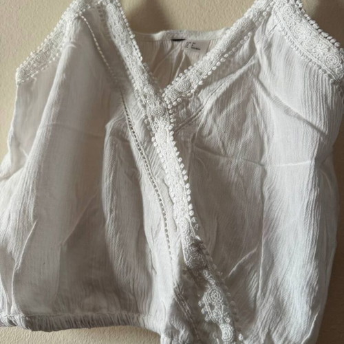 H&M Summer Cami Top with Lace Size EUR 34 Like New